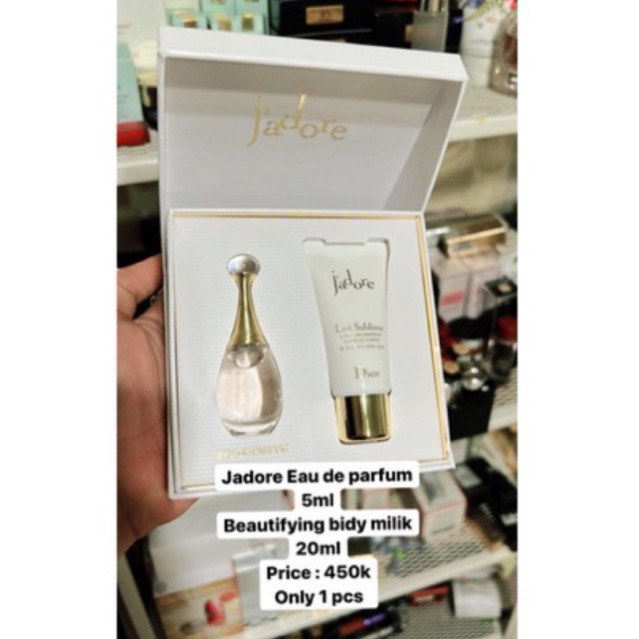 DIOR TRAVEL SET JADORE ORIGINAL 100% free paper bag