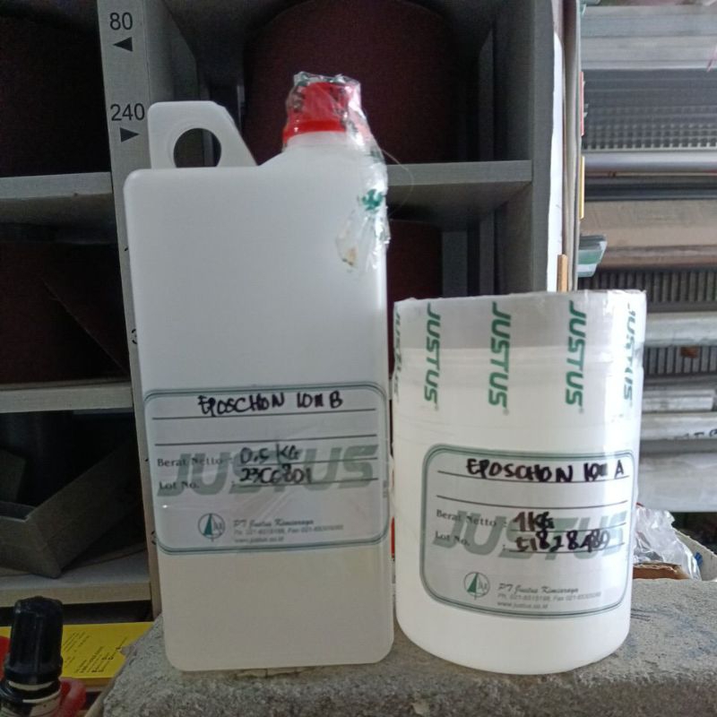 Lem resin bening epoxy clear eposchon 1011 justus