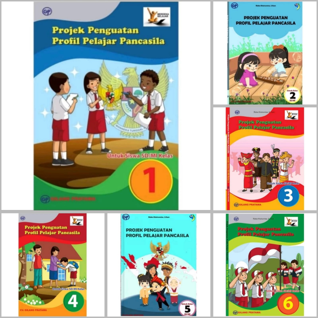 P5 PROJEK PENGUATAN PROFIL PELAJAR PANCASILA SD Kelas 1 ,2 , 3, 4, 5 , 6 KURIKULUM MERDEKA