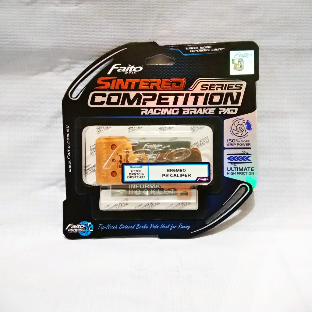 Kampas Rem Brembo 2 Piston Faito Sintered