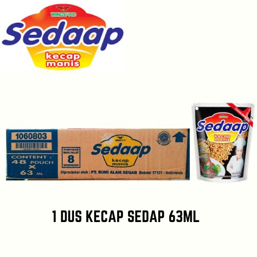 

1DUS KECAP MANIS SEDAP 63ML ISI 48POUCH - MOPISHOP88