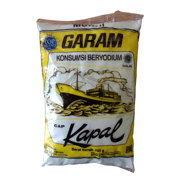 

Garam Cap Kapal 250 gram