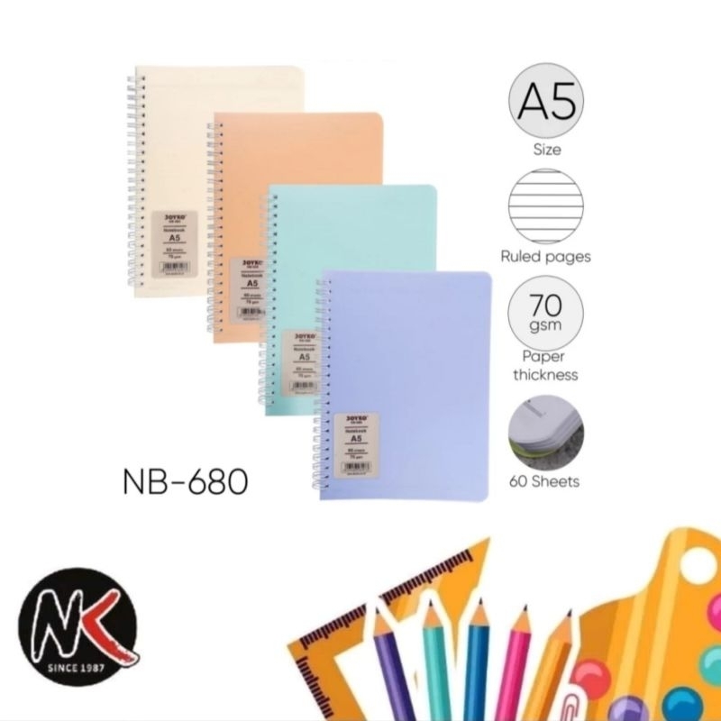

Binder Note/Note Book JOYKO NB-680 Pastel Color