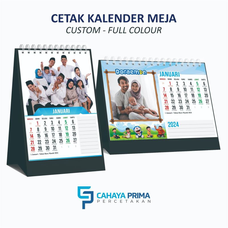 

Kalender Meja Custom 2024 isi 7 lembar