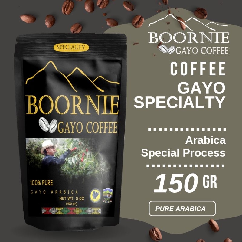 

kopi Gayo Arabica Specialty 150g Base kopi tubruk espresso drip coffee manual brewing dan V60