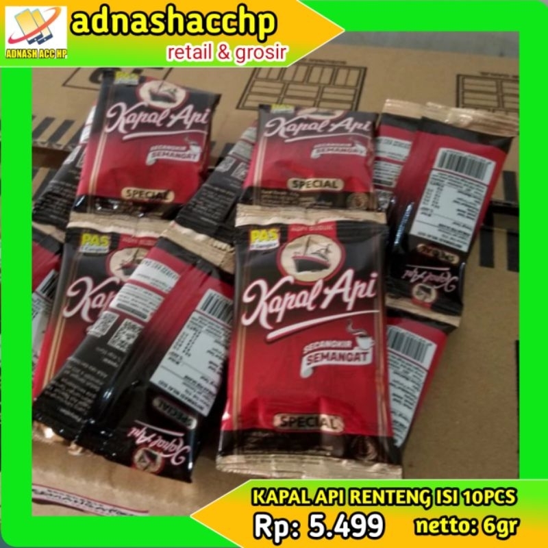 

Kopi kapal api special mini 6,5gr x 10 sachet ( 1 renceng )