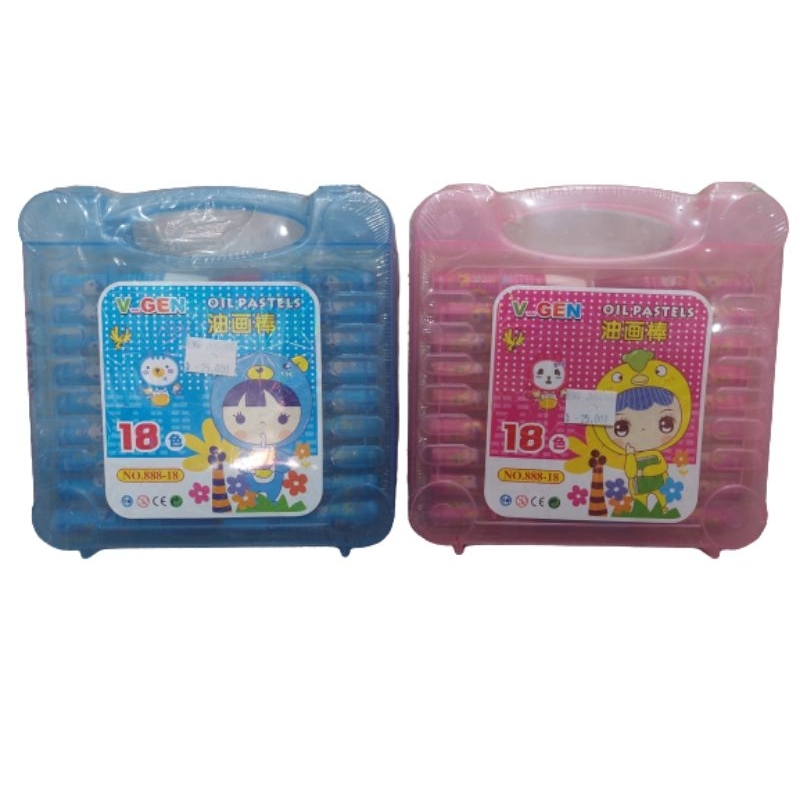 

crayon oil pastels v-gen 18 warna