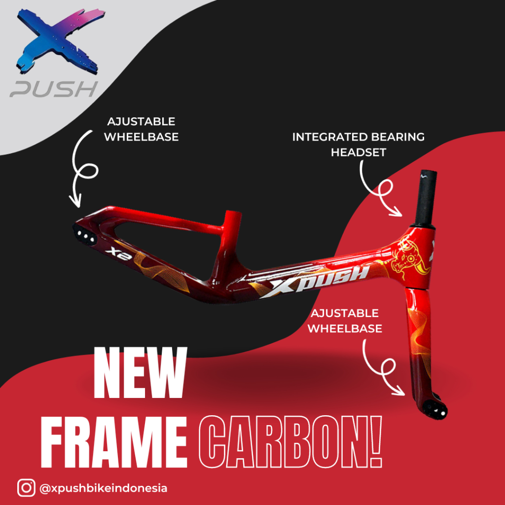 Frame xpush CARBON sepeda keseimbangan pushbike balance bike carbon