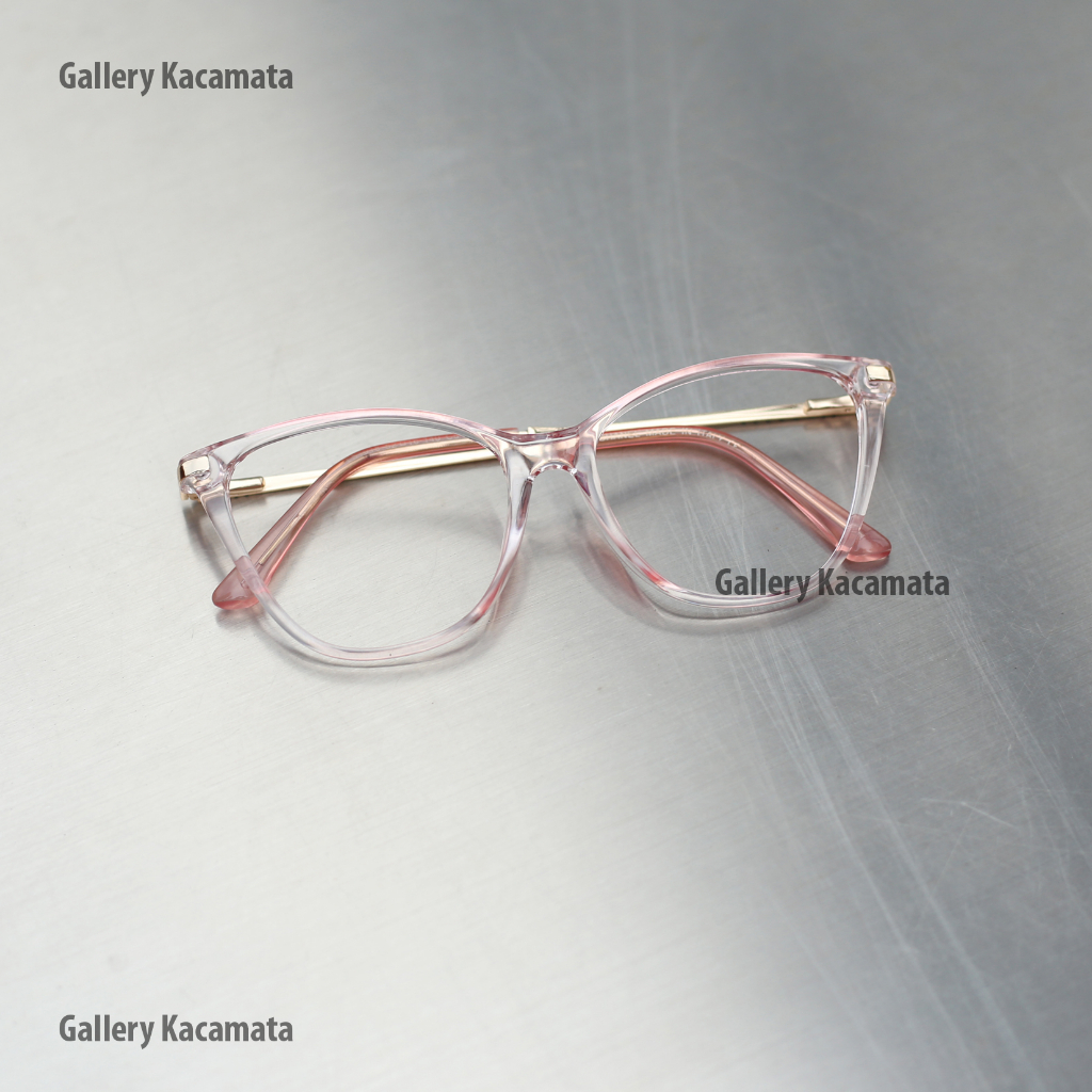 Frame Kacamata Ghania - Bisa Minus Plus Cylinder (Free Box+Lap) Kacamata Cat Eye Kacamata Bluecromic