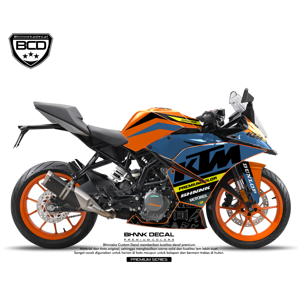 DECAL STICKER KTM RC 2021 -  PIRAMIDA DESIGN