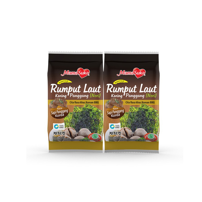 

Mamasuka Rumput Laut Korean Bbq 2x4.5gr