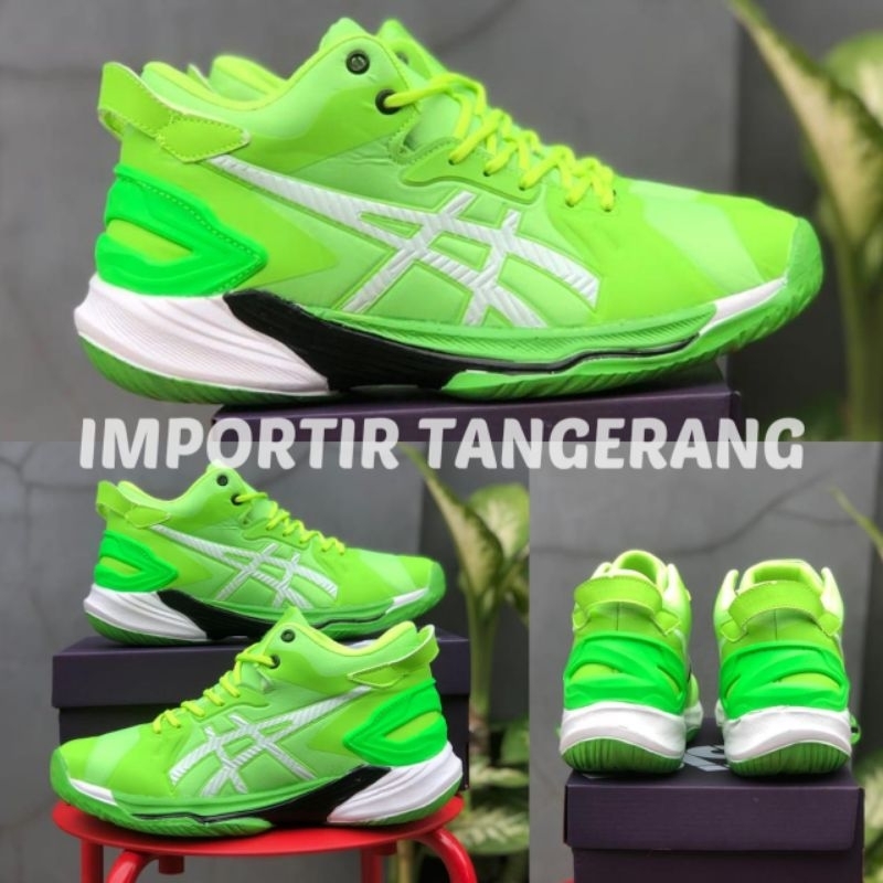 Sepatu Voli Pria Hijau Stabilo Sepatu Voly Ask Gelbrust26 Olahraga Volli Size 39-43