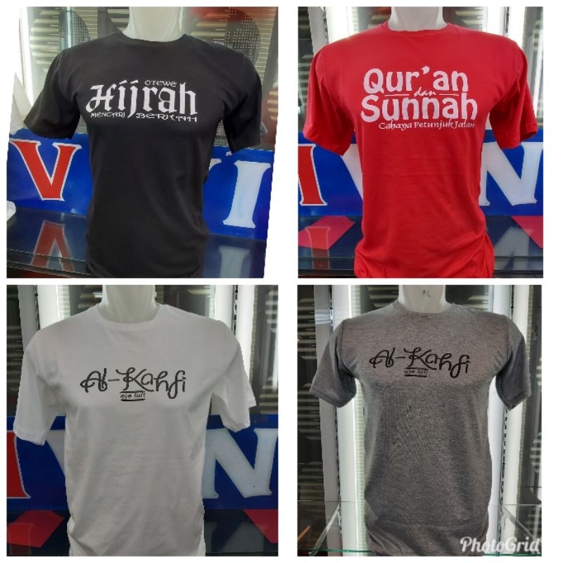 Paket 4PCS 100RB Kaos Pria Distro Lengan Pendek Baju Atasan T-shirt Pria Wanita Cowok Cewek Unisex T