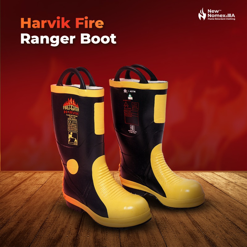 Promo Sepatu Pemadam Kebakaran Harvik Art 9687L Original Size 45