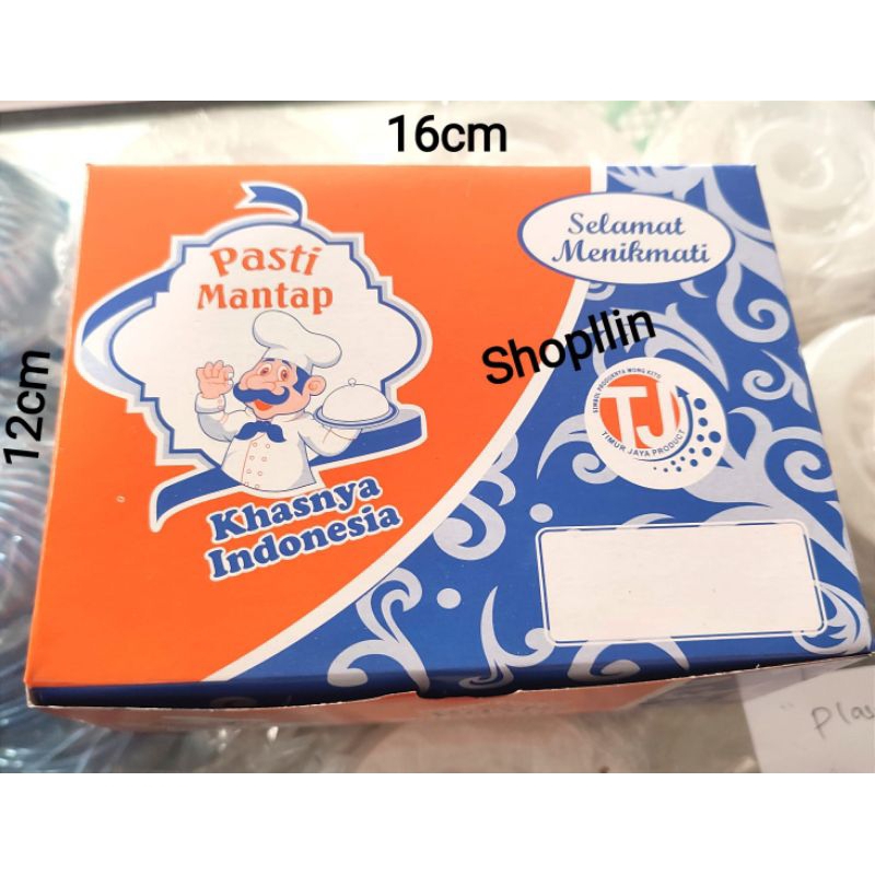 

( 100pcs ) Kotak Kue / Snack Box / Kue kemasan Box 12x12 12x14 12x16