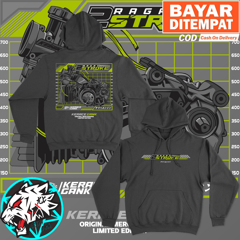Jaket Hoodie 2 Stroke 2 Tak Indonesia Hodie Ragat 2stroke Big Size Jumbo