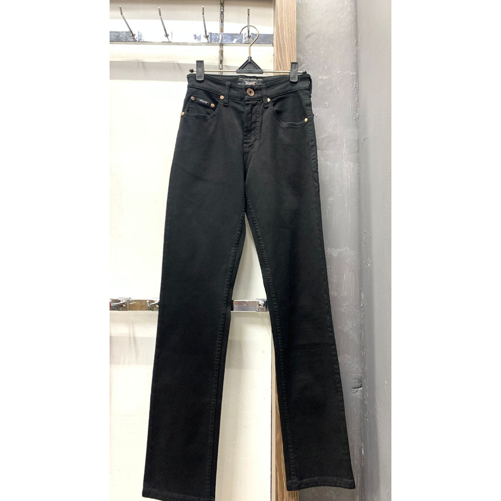 CELANA JEANS SLIMFIT HITAM WEST