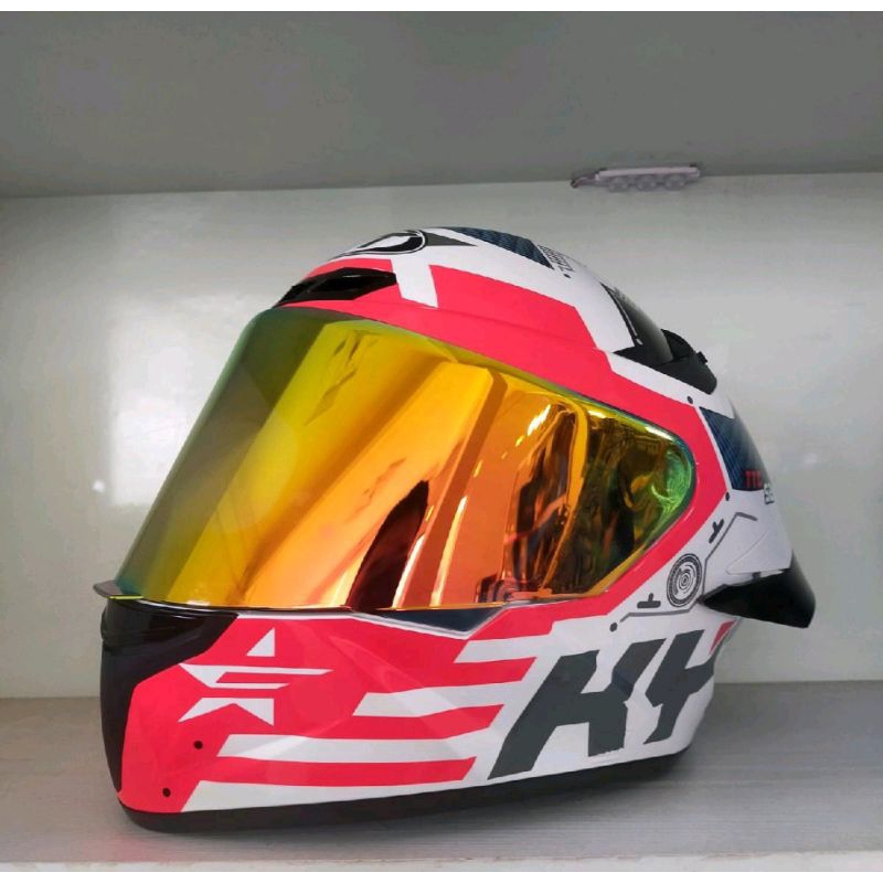 Helm KYT TT Course Fuselage Red