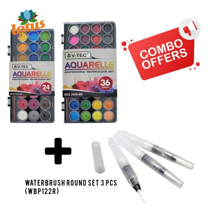 

V-Tec Aquarelle Watercolour Set 24 Cat Air