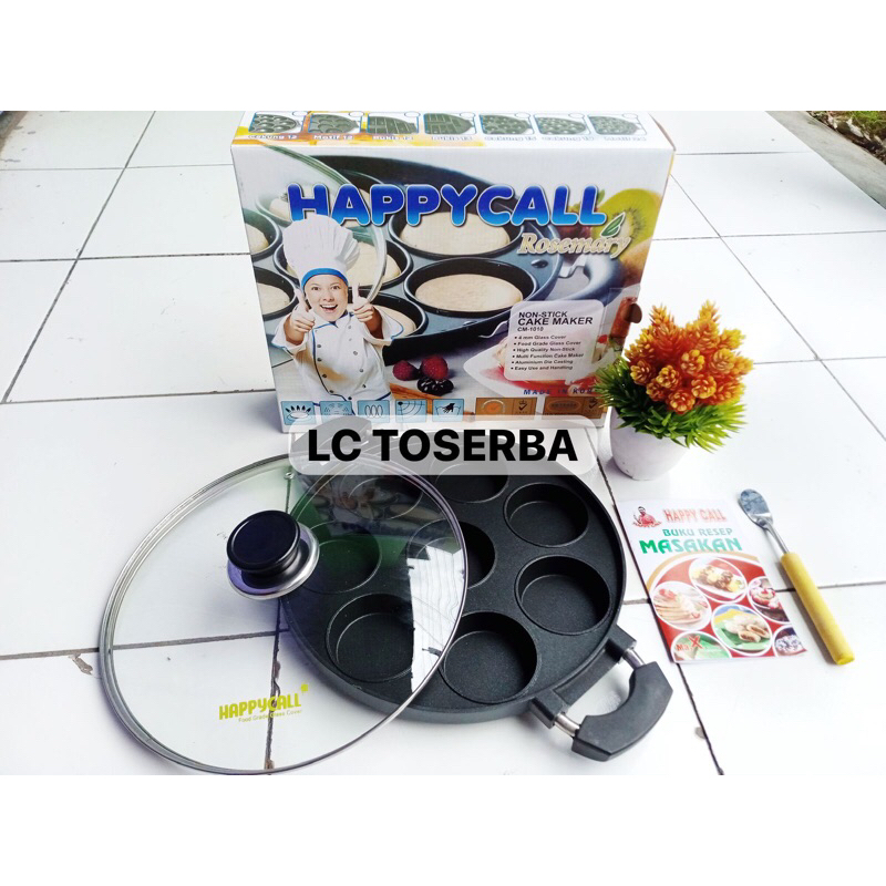 Cetakan Kue 8 Datar Happycall / Cetakan Martabak Mini / Cetakan Apem Mini / Cetakan Lumpur