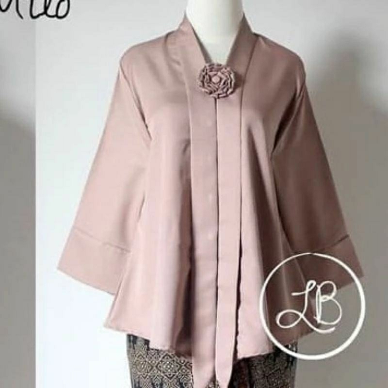 TERMURAH  ATASAN KEBAYA FLOY POLOS / KEBAYA KONDANGAN / KEBAYA WISUDA