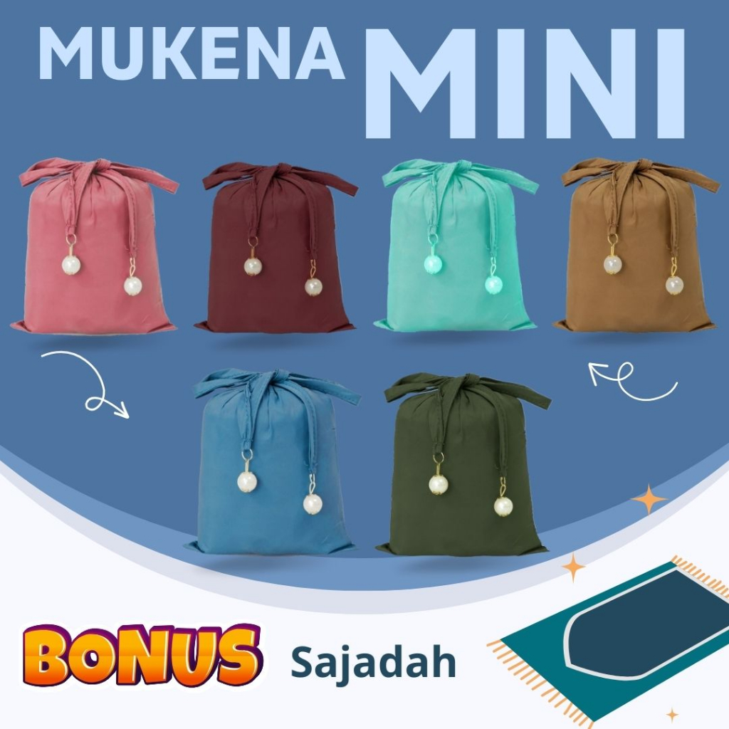 Mukena Travel Traveling Parasut Mini