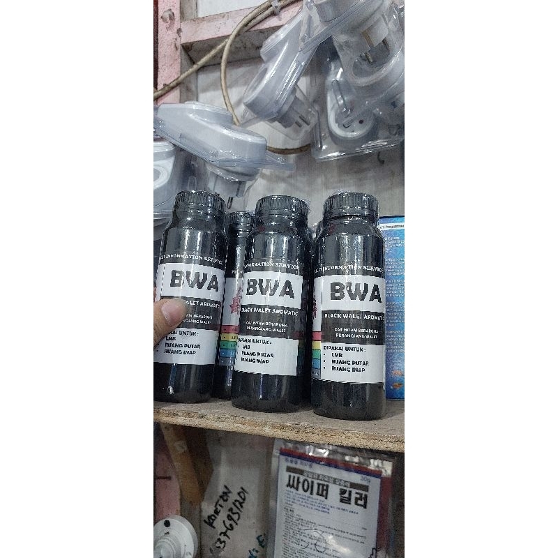 CAT HITAM UTUK RUMAH WALET.CAT LMB