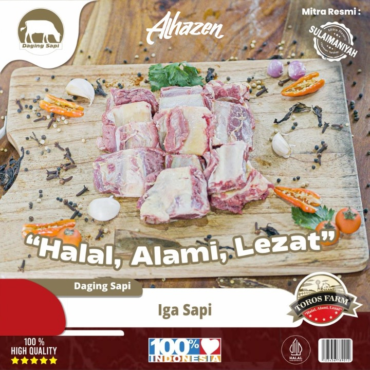 

Iga Sapi 1Kg TOROS Farm Halal, Alami dan Lezat by HAZEN Malang