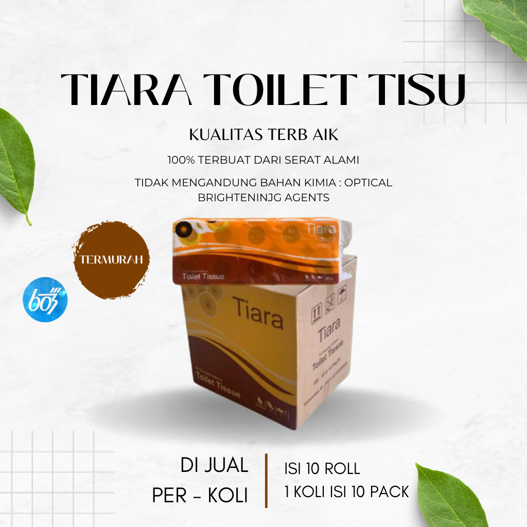 Tisu Tiara Tisu Toilet Halus Lembut 1 Koli/Bal