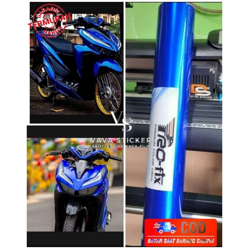 Skotlet biru candy metalik / skotlet biru candi / skotlet motor