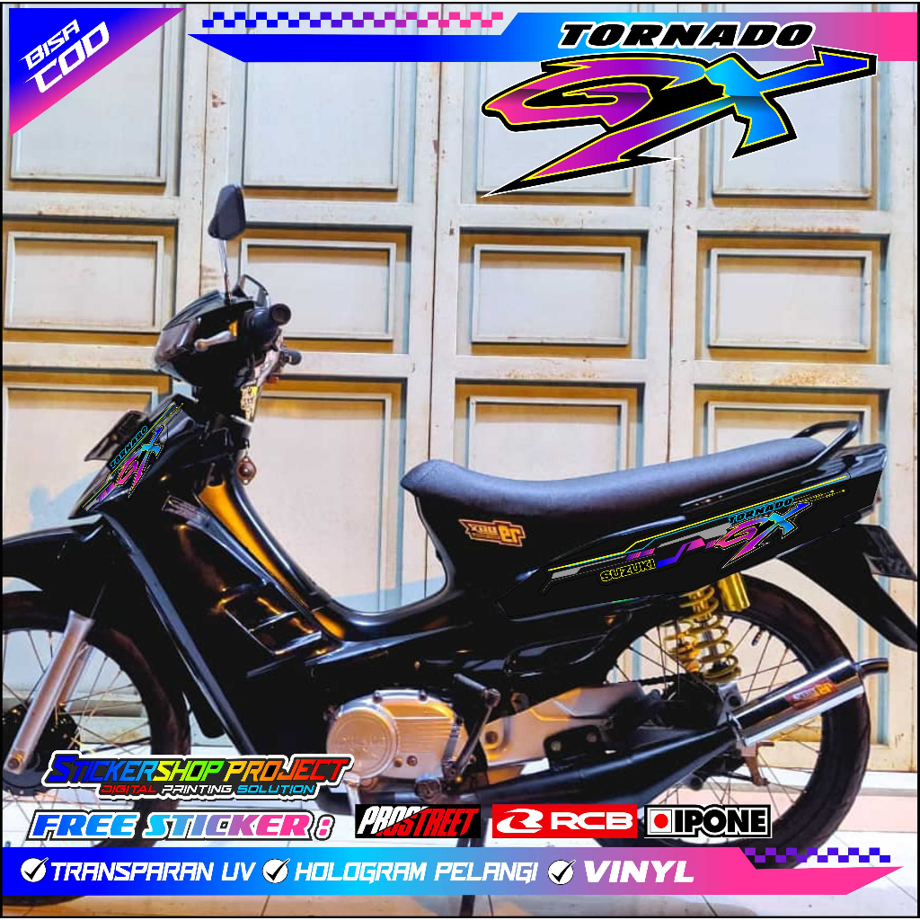 STRIPING VARIASI SUZUKI GX TORNADO / STICKER LIST MOTOR GX TORNADO