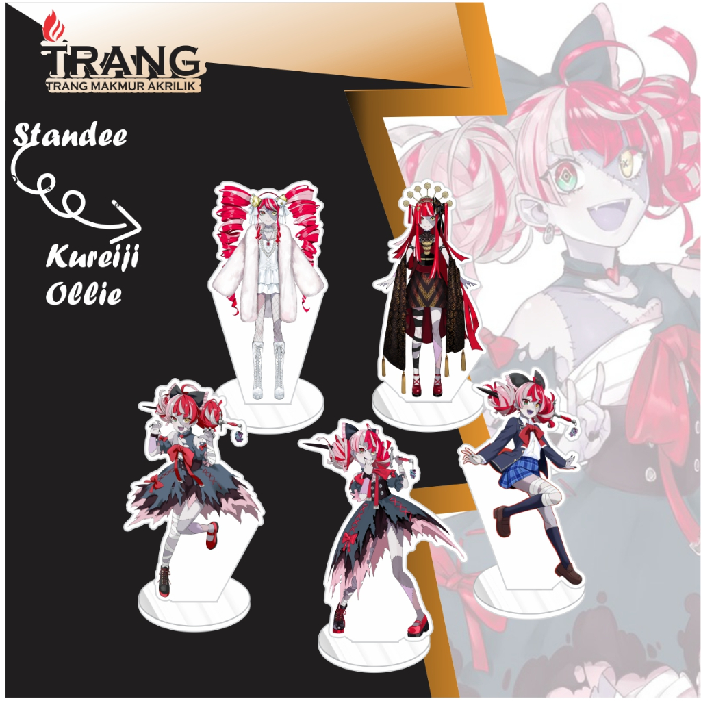 Standee Figure Akrilik Kureiji Ollie Hololive / Standing Action figure Acrylic Kureiji Ollie Hololiv