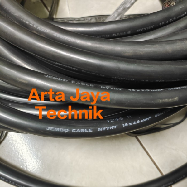 Kabel Serabut NYYHY 16x2.5mm JEMBO 16x25mm Meteran Ecer Berkualitas