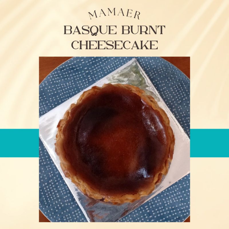 

BASQUE BURNT CHEESECAKE (GLUTEN FREE) - MAMAER EATS