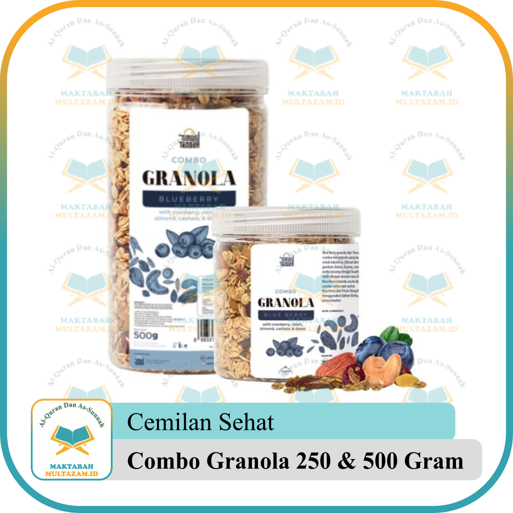 

Combo Granola Blueberry 500 gr Timur Tengah | Granola Blueberry 250gr Original