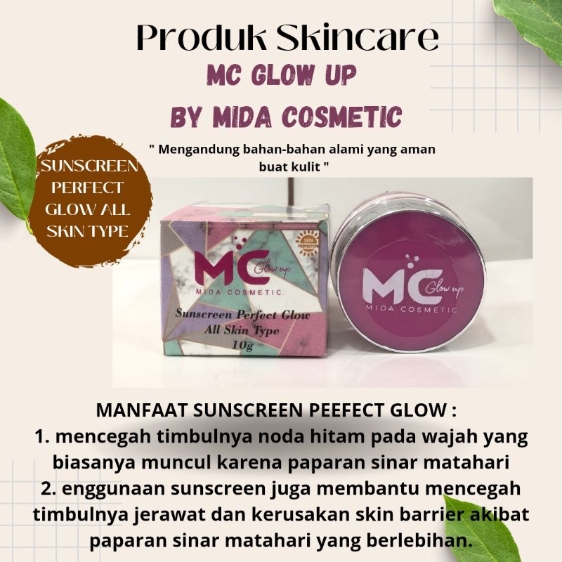 Sunscreen perfect Glow Mc Glow up Mida Cosmetic