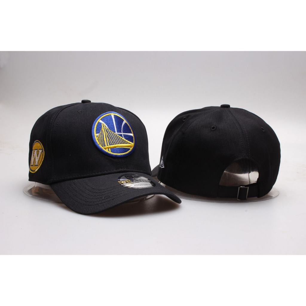 Topi Basket Baseball Golden State Warrior Black Bordir Pria Wanita
