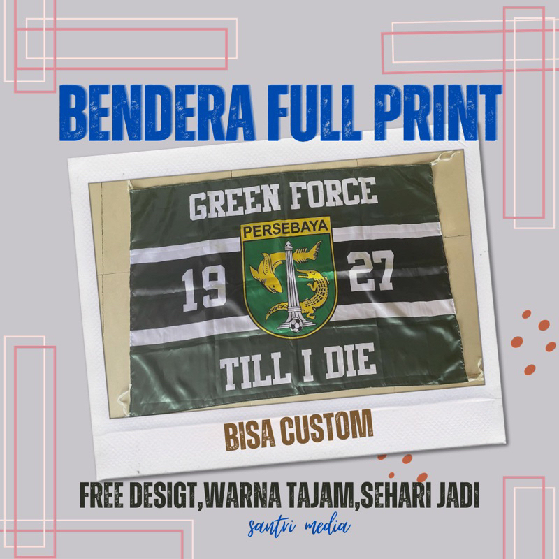 CETAK BENDERA PRINTING / BENDERA KAIN BENDERA ORGANISASI BENDERA / KOMUNITAS BENDERA SUPORTER CUSTOM