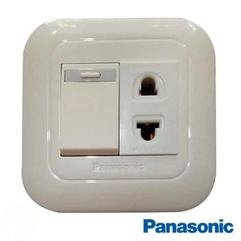 Saklar Engkel+Stopkontak non arde Panasonic(belum termasuk box)