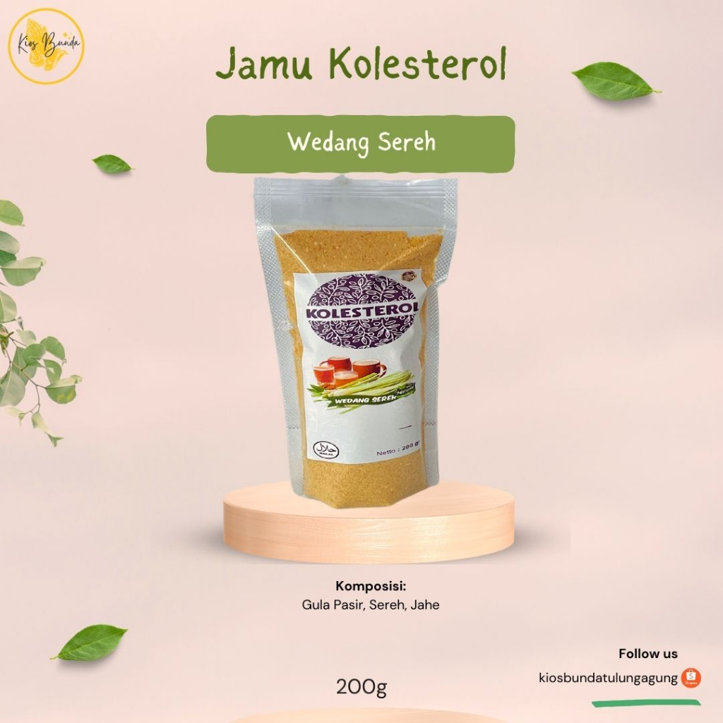 

Jamu Kolesterol Instan / Wedang Sereh Instan / Wedang Serai Instan Praktis 200g