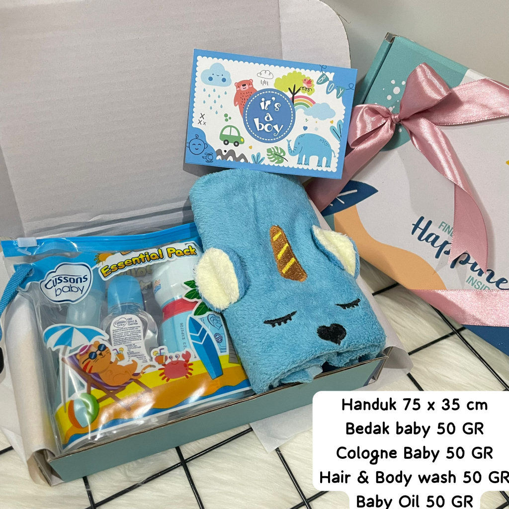 HAMPERS BAYI / Hampers handuk bayi / Set mandi bayi praktis dibawa berpergian