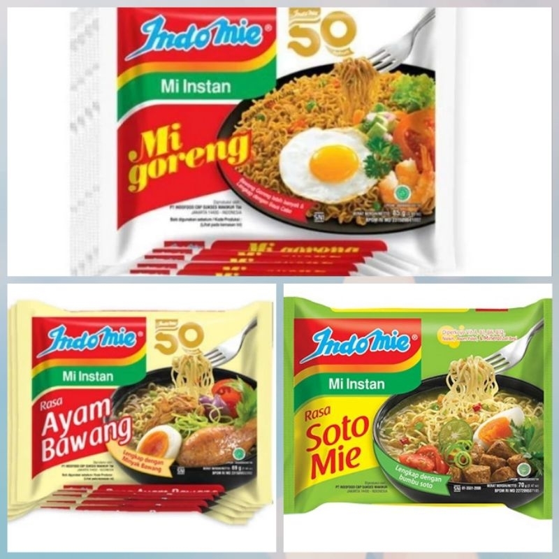 

Indomie kemasan 80gr/69gr