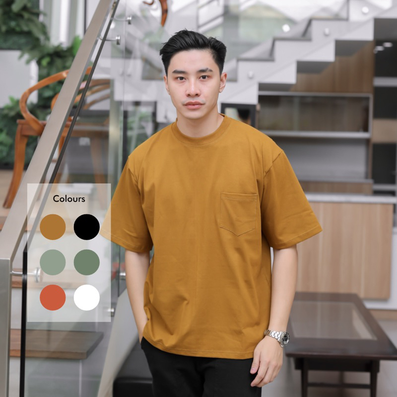 Kaos Oversized Pocket Cotton Heavy Weight / Heavy cotton