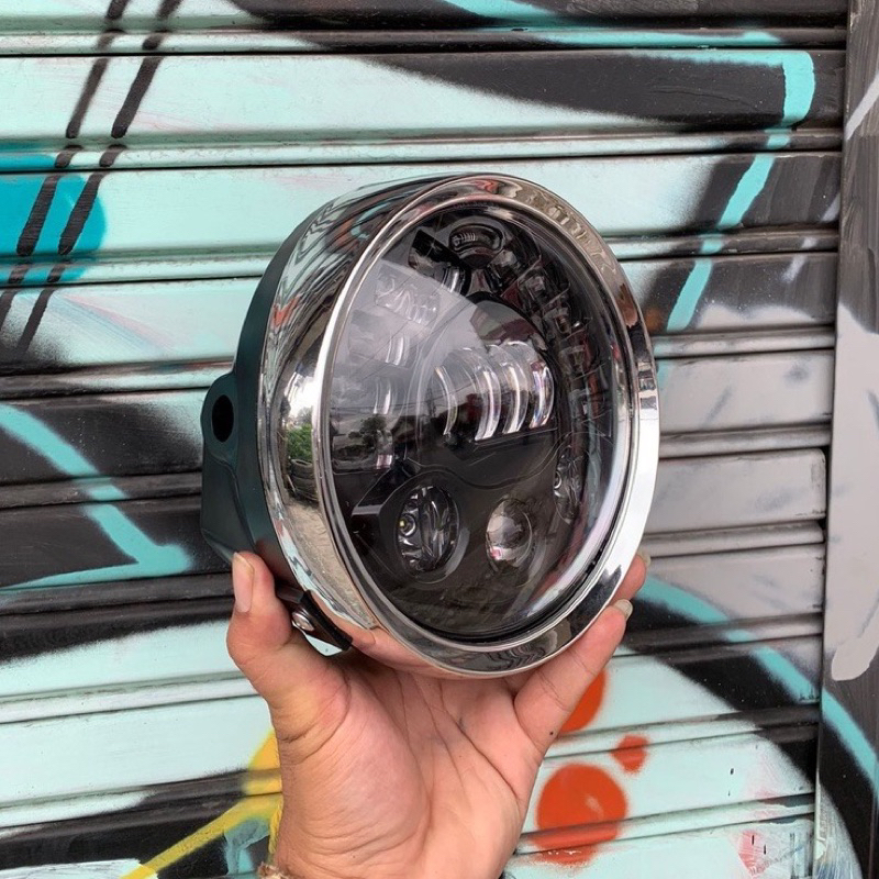 LAMPU DAYMAKER TIGER REVO SET BATOK LUXIMOS SEMI BILED DAN SPORT DAY 19 LED 7INC