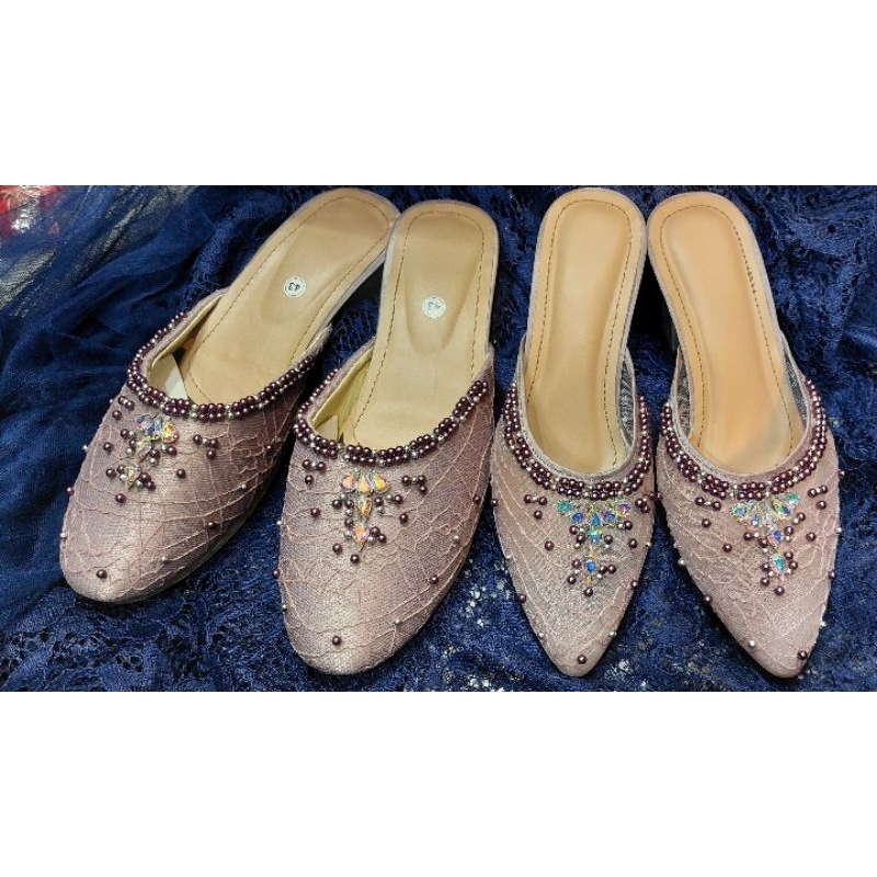 Selop pengantin premium broklat