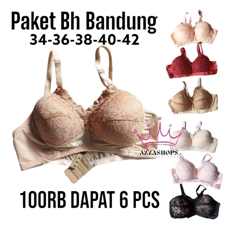 Isi 6 pcs BH Busa Brukat Bra Bandung
