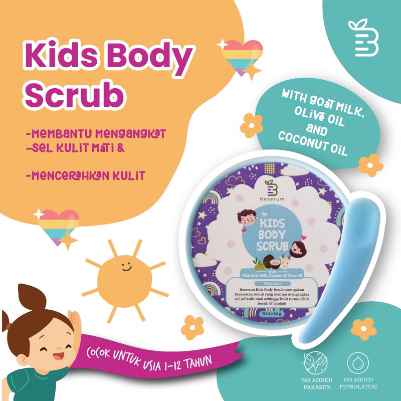 [ BPOM ]BESERUM Scrub lulur badan anak