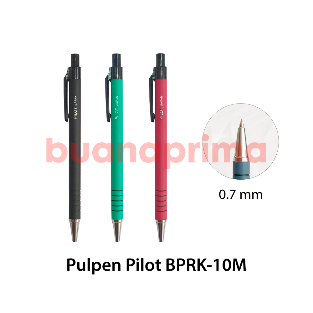 

Pulpen Mekanik Pilot Hitam 0.7 mm BPRK-10M Grip Soft Karet Pena