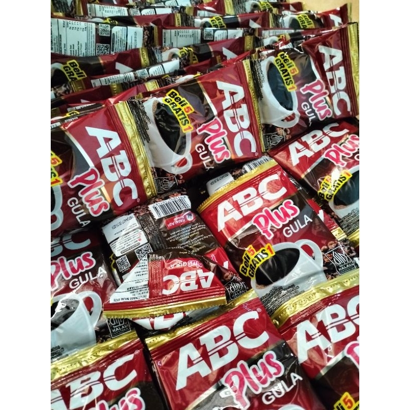 

kopi abc plus gula 18gr ( paket hemat 4renteng isi 48sachet)