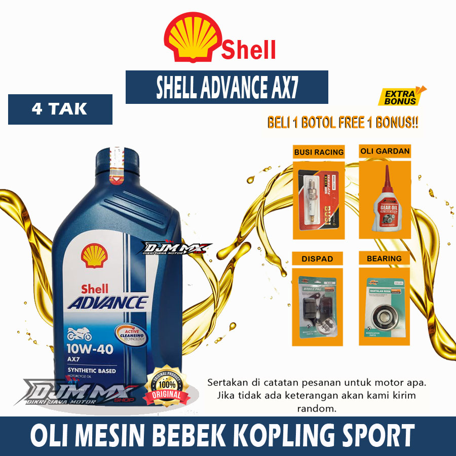 SHELL ADVANCE AX7 OLI MOTOR BEBEK KOPLING SPORT